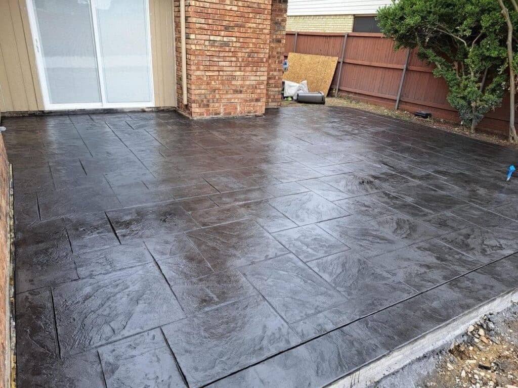 Round Rock Stamped Concrete